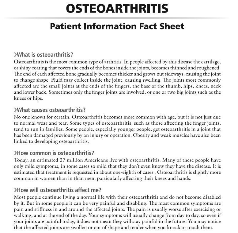 osteoarthritis